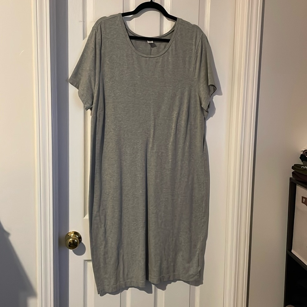 Gray T-shirt dress